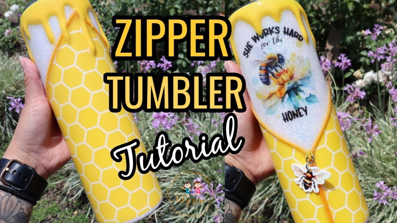 Zipper Tumbler Tutorial with drips step by step YouTube