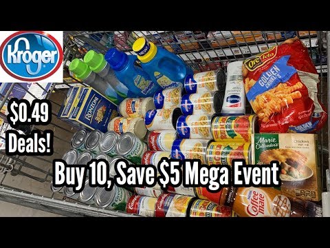 Kroger | Mega Event – Buy 10, Save $5 | $0.49 Grocery Items 🙌🏽 – No Coupons Needed! 11/6 – 11/19