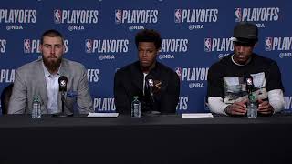 Valanciunas, DeRozan, Lowry Postgame Interview / Raptors vs Wizards Game 5