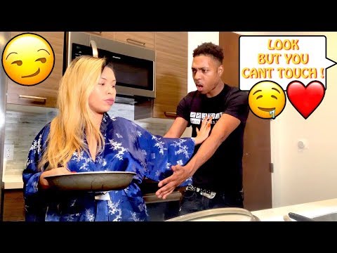 YOU CAN LOOK, BUT YOU CAN'T TOUCH PRANK ON BOYFRIEND!!