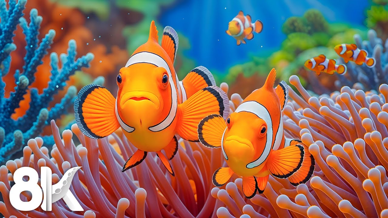 The Magical Aquarium 8K ULTRA HD - Explore Exotic Sea Animals & Mesmerizing Underwater Realm