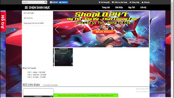 Cách tạo shop game - shop bán đồ... cực đẹp, đơn giản và free không phải lập trình