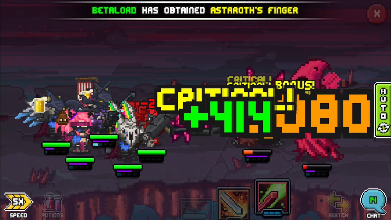 Bit Heroes - Raid 1 Heroic with Legendary Drop