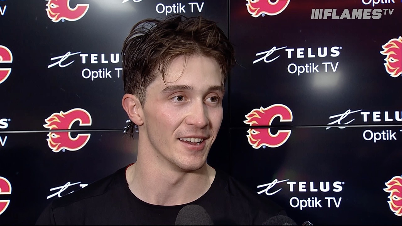 Post-Game - Sam Honzek | Flames vs. Kraken | 20.09.26