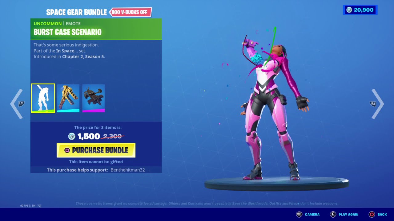 Fortnite Burst Case Scenario Emote YouTube
