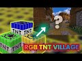 I Built The Trending Rgb Tnt Village 🌈💣💥 | QuackyNinja