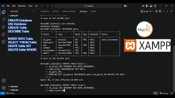 PERSIAPAN UKK RPL PAKET 3  - BELAJAR DATABASE MYSQL DENGAN VISUAL STUDIO CODE DAN XAMPP
