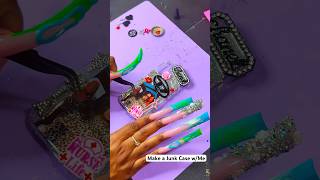 Make a Junk Case w/Me -_#asmrvideo #smartphone #nails #junkcase #junknails #customcaseiphone
