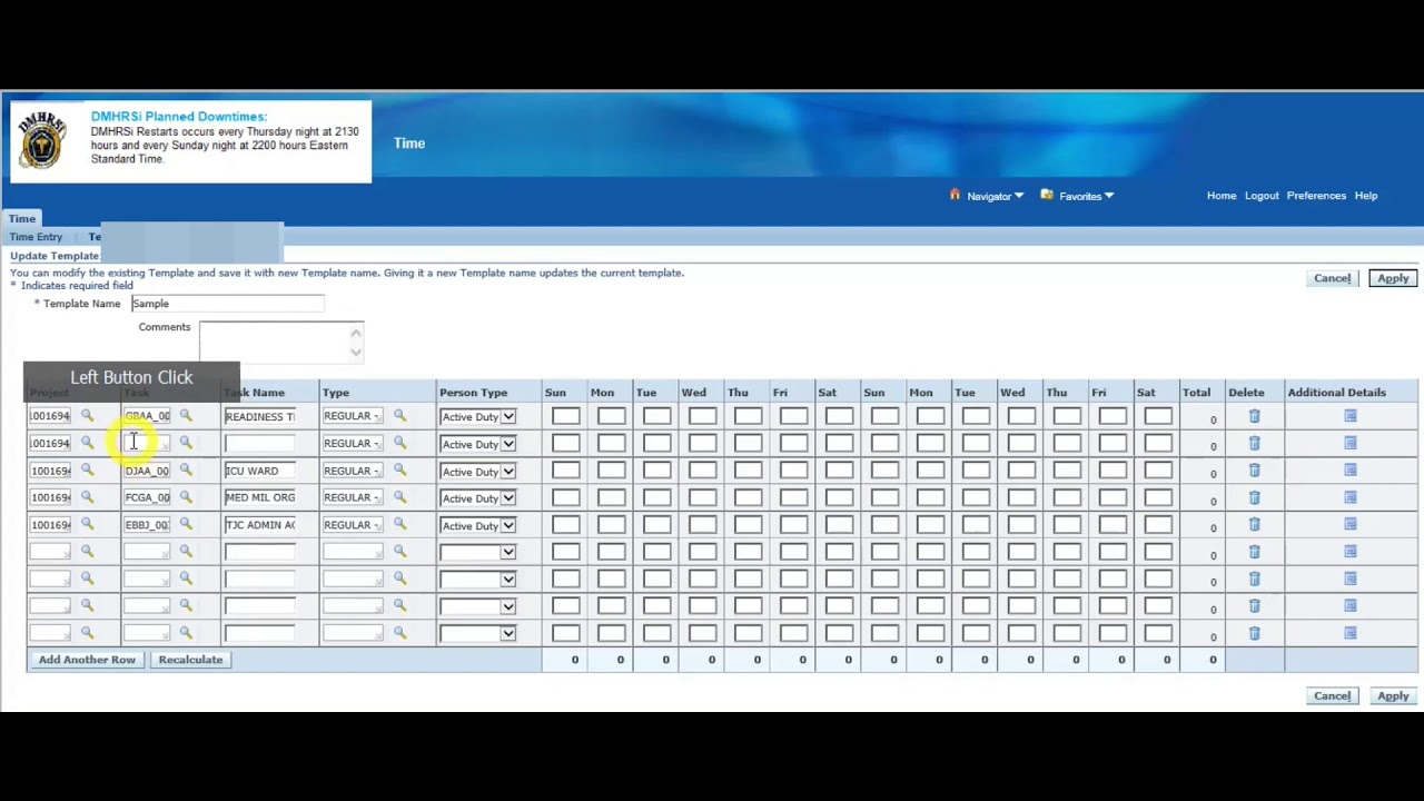 DMHRSI Edit Timecard End of Fiscal Year YouTube