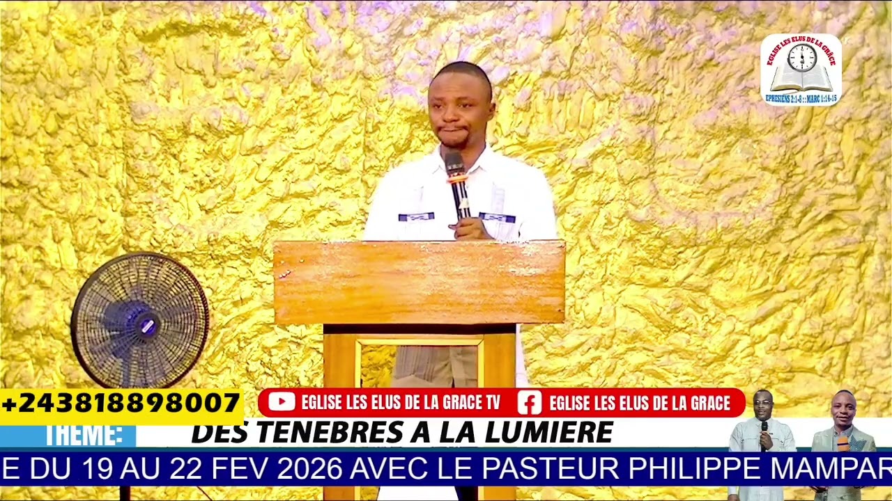 CULTE DE TÉMOIGNAGE À BRAZZAVILLE AVEC PASTEUR PHILIPPE MAMPARI ANCIEN SORCIER CONVERTI