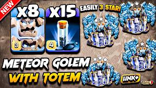 TH18 METEOR GOLEM Attack With TOTEM (Town Hall 18) Best TH18 Attack Strategy With METEOR GOLEM 2026