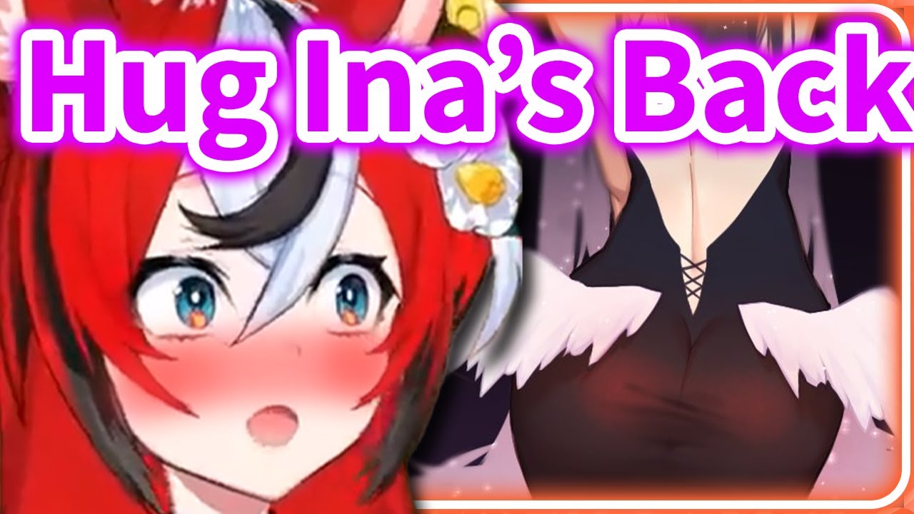 Bae got to HUGGED INA'S BACK during The Off Collab 【Hakos Baelz / HololiveEN】