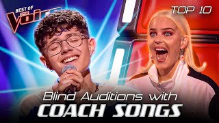 Coaches in SHOCK when hearing their OWN SONGS on The Voice | Top 10