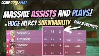 Good MOVEMENT + game sense = Survivability! 🎀 HUGE ASSISTS! - S9 ✨ PC Mercy Gameplay ✨ ~ Overwatch 2