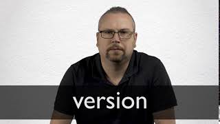 How to pronounce VERSION in British English