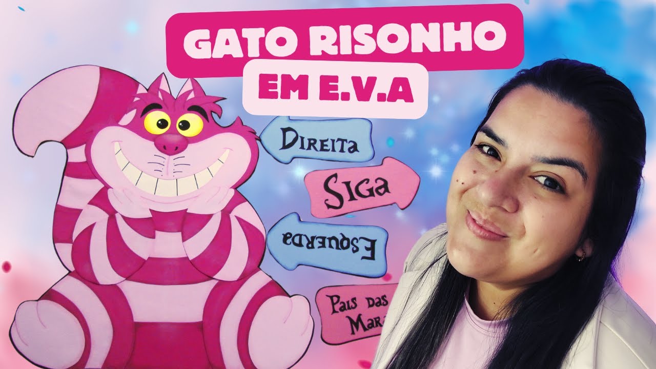 Como fazer Gato da Alice no País das Maravilhas em e.v.a l Por Ates da Thai