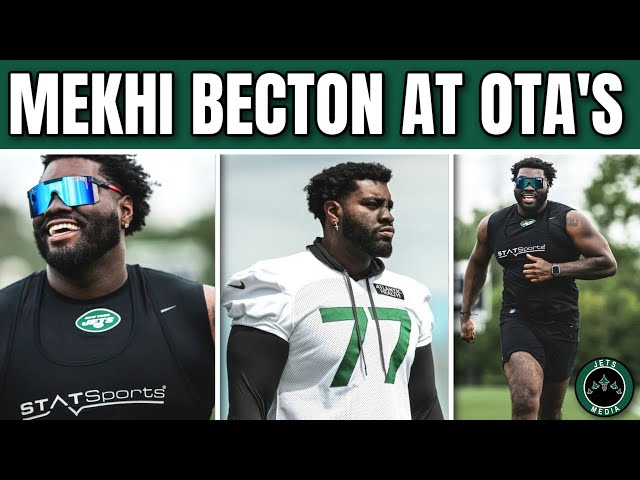 Mekhi Becton hints at potential NY Jets throwback jerseys