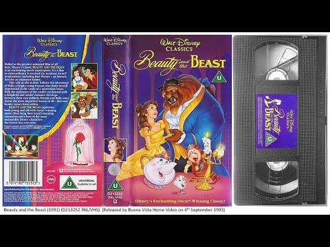 Beauty and the Beast (1991) . 4th September 1993 - UK VHS