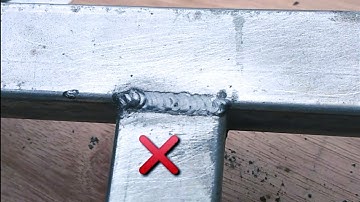 Discover the secrets of the welder. The secret trick for welding thin galvanized square tubing