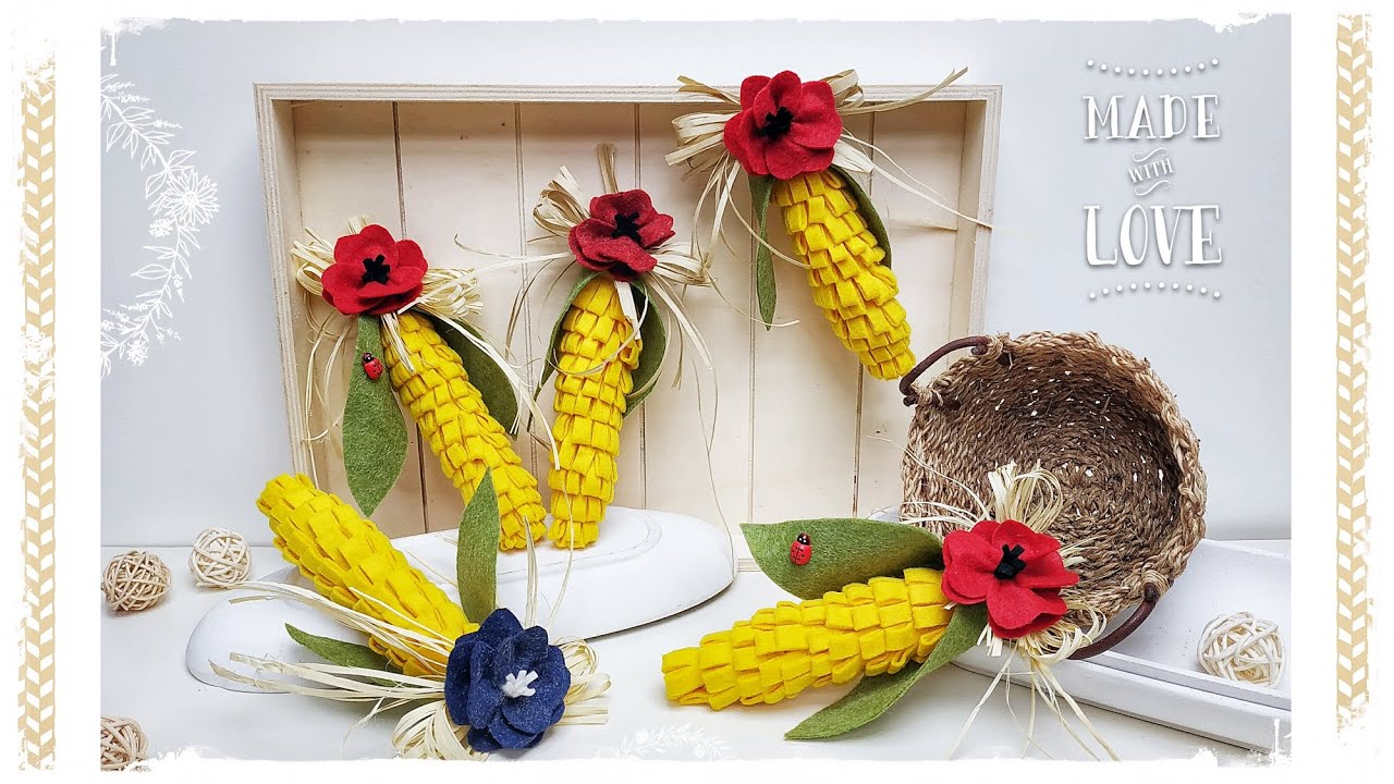 Pannocchie in feltro facili & senza cucire