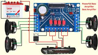 High Bass Amplifier || Best Amplifier || What An Amplifier || TDA7388 160Watt Stereo Car Amplifier