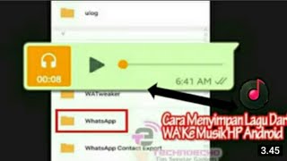 Cara menyimpan file lagu dari Whatsapp di android