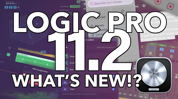 LOGIC PRO 11.2 | What's New!? (ChatGPT, Flashback, Stem Splitter, Long Faders, Track Search & More!)