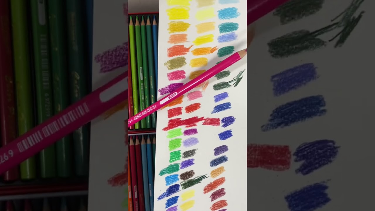 Unboxing e teste do lápis de cor Giorgione 72 cores da Shopee