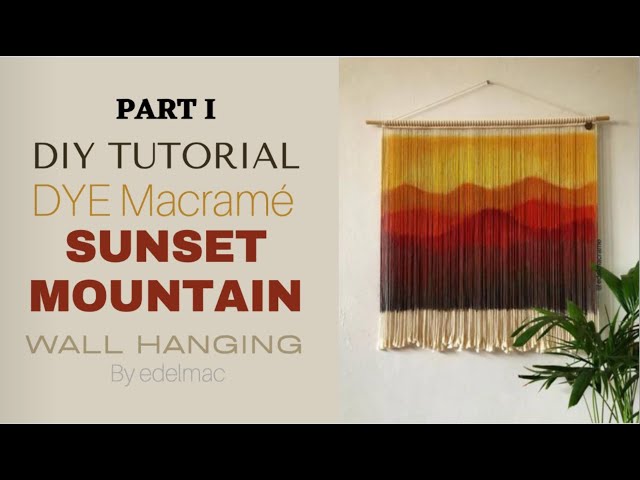 Juego De Macramé Para Colgar En La Pared: Decoración Para