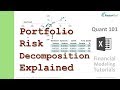 Stock portfolio risk decomposition into systematic risk ...