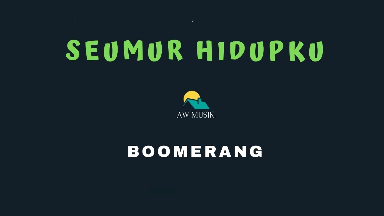 BOOMERANGSEUMUR HIDUPKU (KARAOKE+LYRICS) BY AW MUSIK YouTube