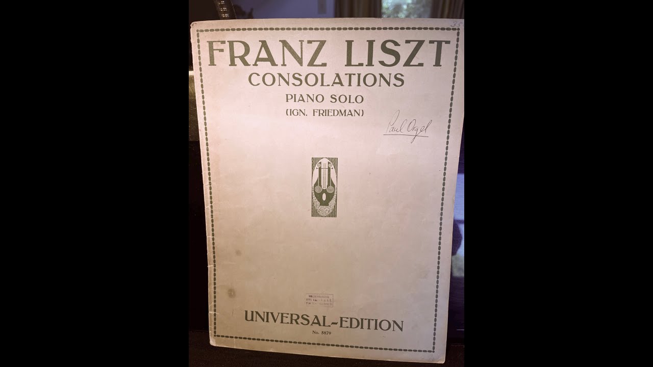 Consolation 5 Liszt Consolation No. 5 - YouTube