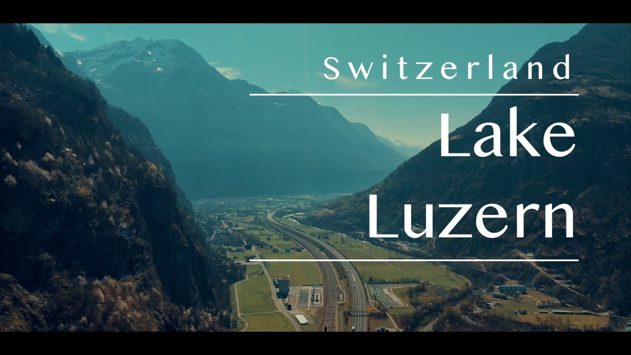 Luzern. Switzerland. 4K Drone Footage
