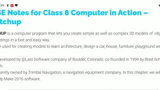 Class:-8, Computer, Chapter-9(SketchUp Application) BY-BRAJESH KUMAR FROM:-RSM PUBLIC SCHOOL, SUPAUL