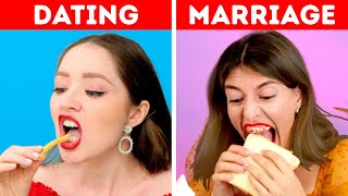 RELATIONSHIP: 1 MONTH vs 1 YEAR || Funny Relatable Moments