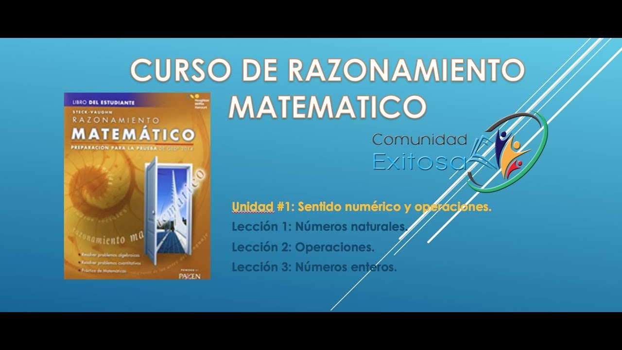 1 Matemáticas GED en Español (Lecciones 1-3)😅😊😉Números naturales y enteros