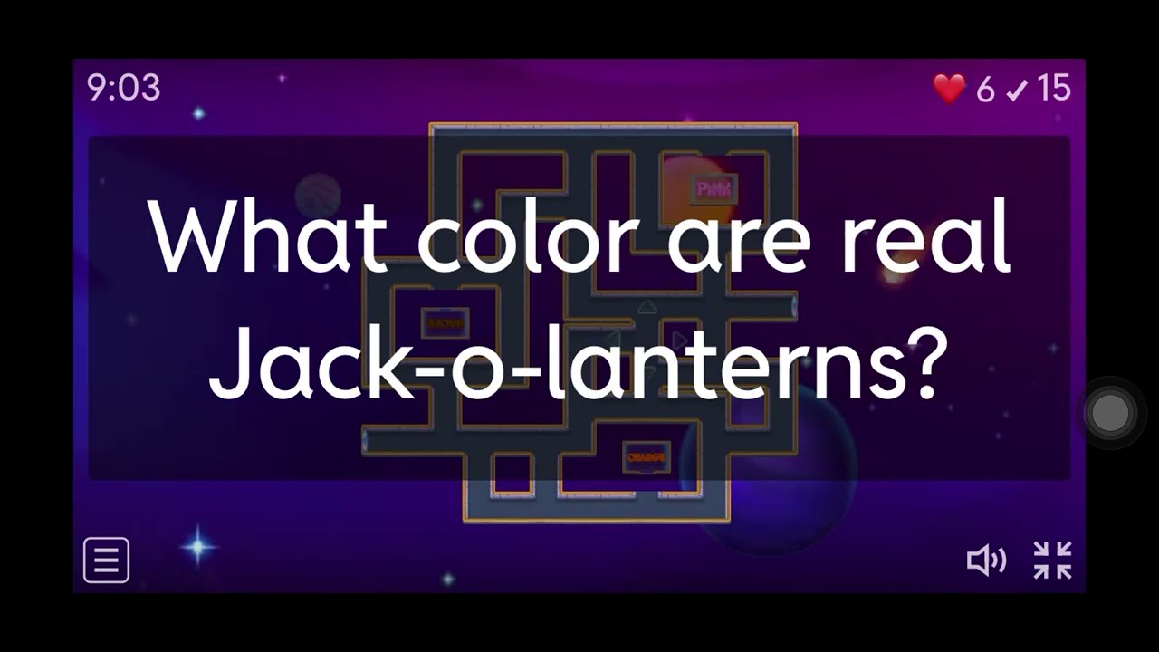 Wordwall - What color is it? Maze (Maze Chase) (Space) - (Full Gameplay) (16 Pts.)