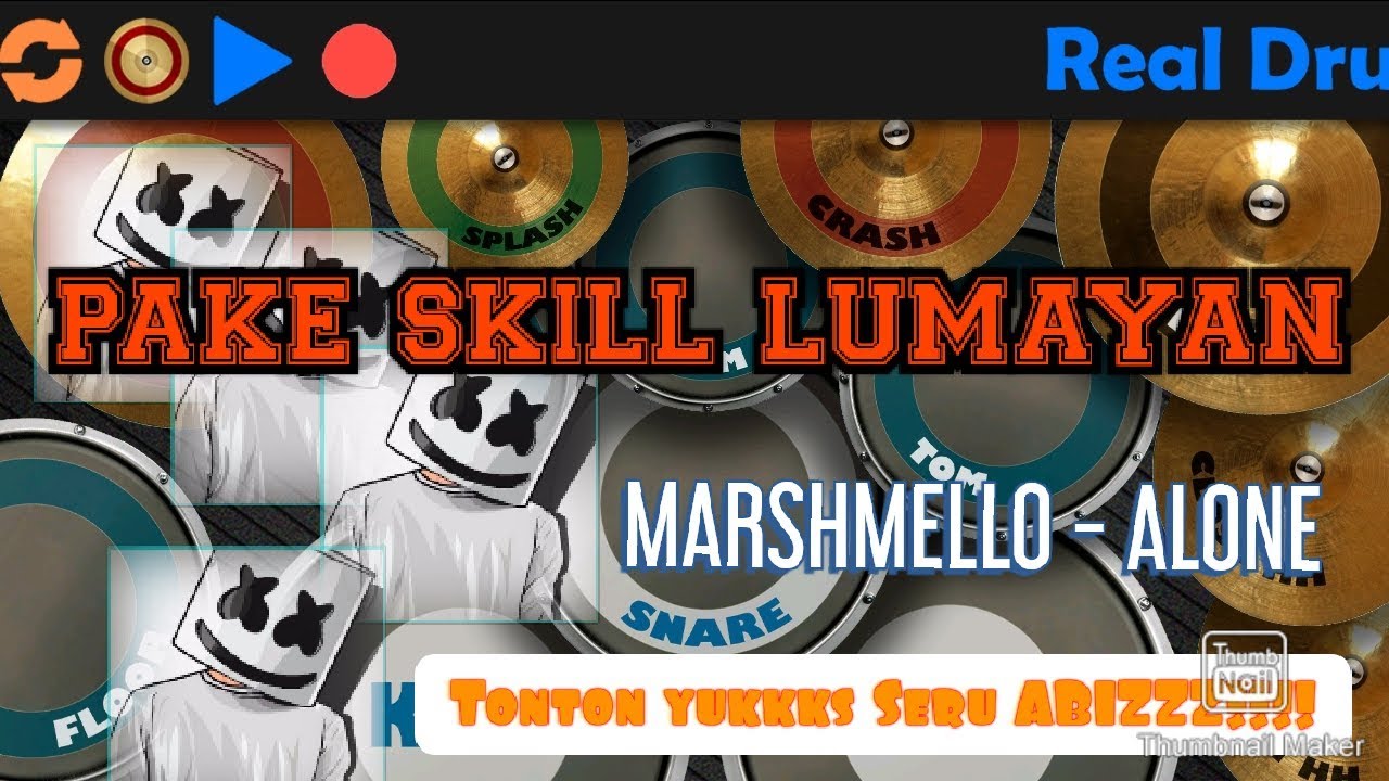 Marshmello Alone REAL DRUM COVER YouTube