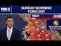 Tampa weather | Sunday morning forecast