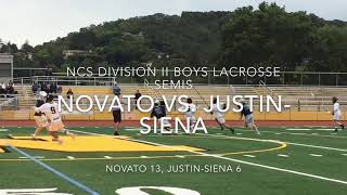 Novato tops Justin-Siena in NCS Division II boys lacrosse semifinals