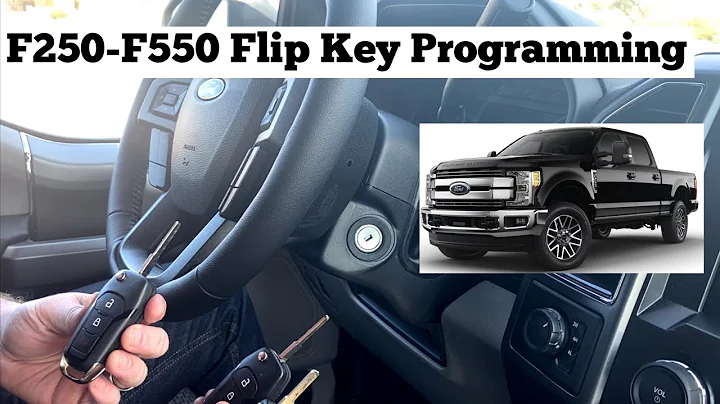 How To Program A 2017 Ford F250 - F550 Flip Key Remote Fob F-250 F-350 DIY F350