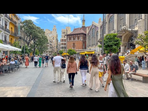 Valencia, إسبانيا | جولة مشي 4K | 14 فبراير 2025