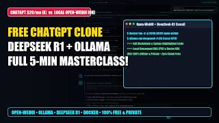 How to Build Your Own Private ChatGPT Clone (Open-WebUI + Ollama + DeepSeek R1) [1080p Masterclass]