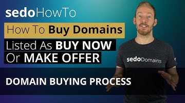 How to Buy A Domain Listed As Buy Now or Make Offer on Sedo