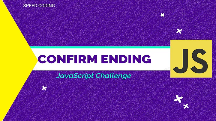 JavaScript Challenge | Confirm Ending | Compare String | Coding Challenge I JavaScript Tutorial
