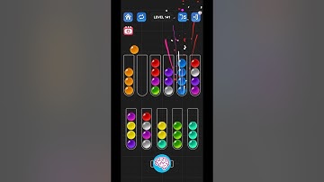 Lv 141 Ball Sort Puzzle - Color Game / 顏色分類遊戲 / ボールソーティングパズル (Guru Game)  #ballsortpuzzle