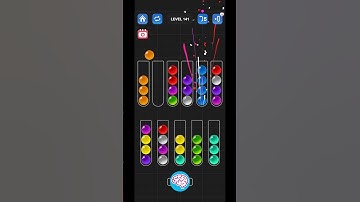 Lv 141 Ball Sort Puzzle - Color Game / 顏色分類遊戲 / ボールソーティングパズル (Guru Game)  #ballsortpuzzle