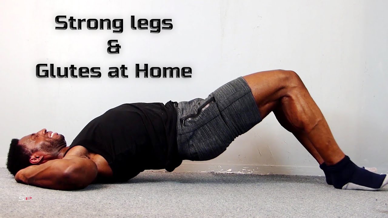 Strong legs and Glutes Home training - YouTube