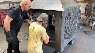 Boathouse Smokers Fireplace fabrication (Time Lapse)