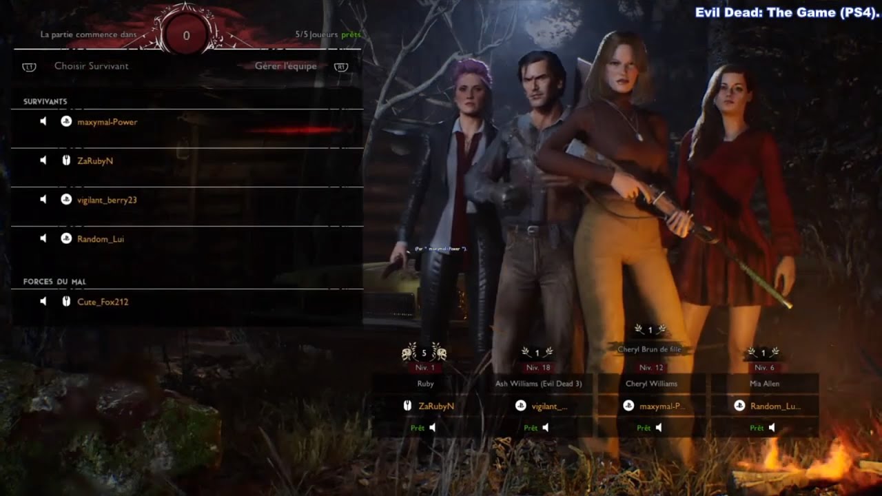Evil Dead: The Game (Version 1.42) - Cheryl et une Ruby Prestige 5 contre Henrietta en Tenue 2.